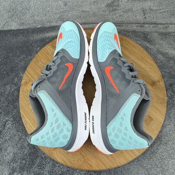 Nike FS Lite Run 3 Running Shoes Womens Size 6.5 Gray Teal Aqua Mesh 807145-400 - Picture 7 of 10